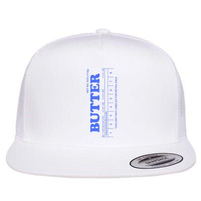 Butter Stick Blue Funny Flatbill Hat