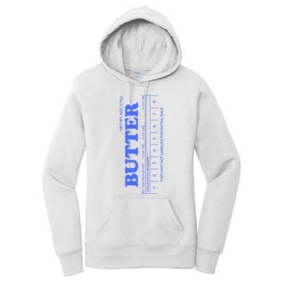 Butter Stick Blue Funny Women's Pullover Hoodie