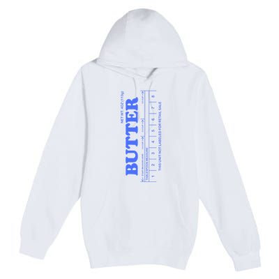 Butter Stick Blue Funny Premium Pullover Hoodie