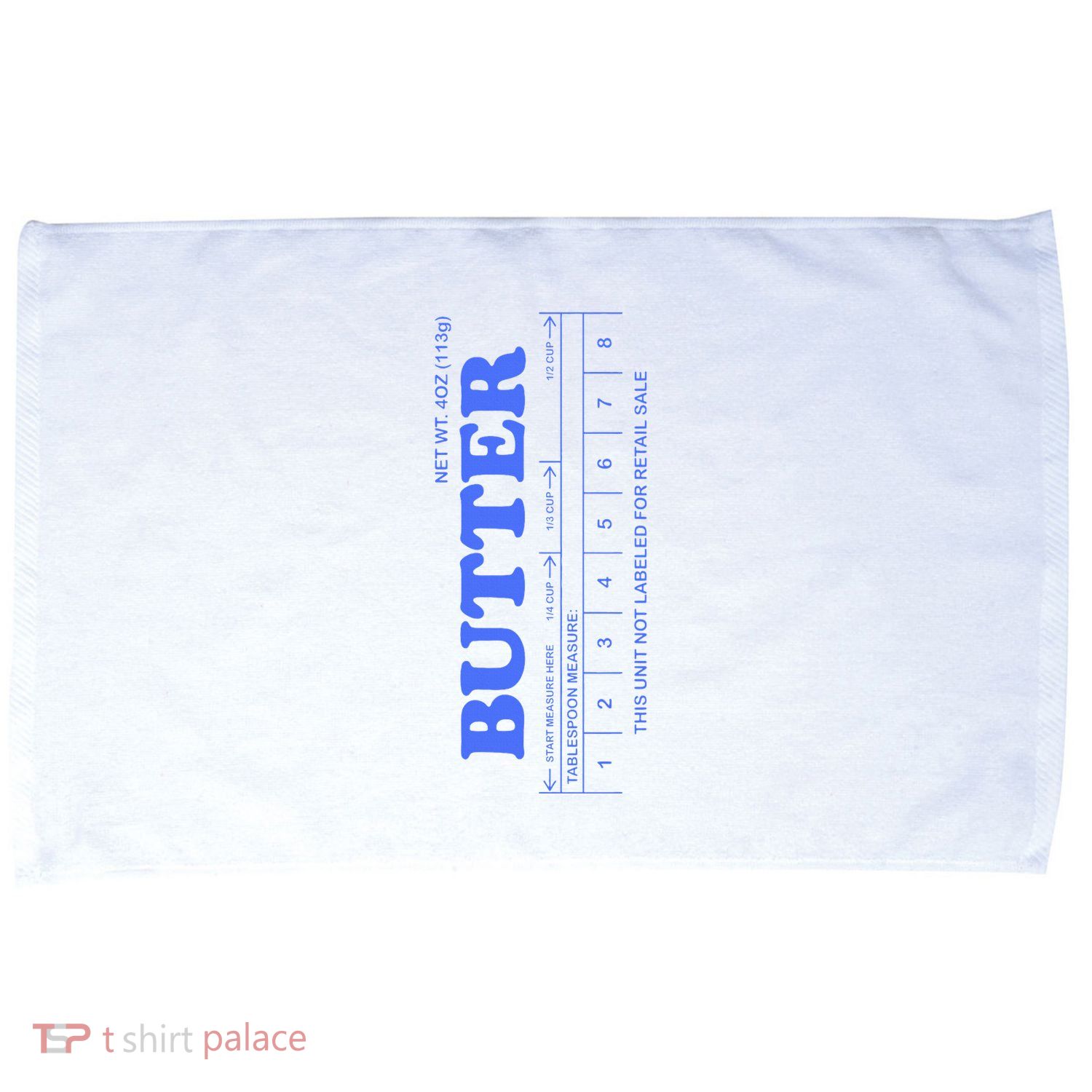 Butter Stick Blue Funny Microfiber Hand Towel