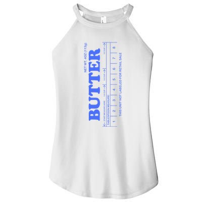 Butter Stick Blue Funny Women's Perfect Tri Rocker Tank