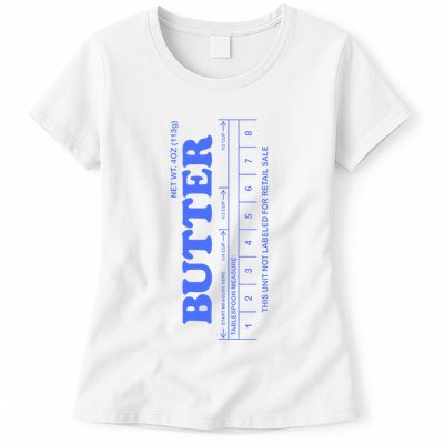 Butter Stick Blue Funny Womens T-Shirt