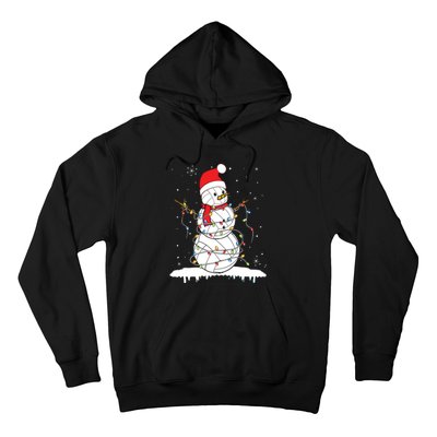 Baseball Snowman Balls Snow Christmas Xmas Hoodie