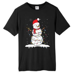 Baseball Snowman Balls Snow Christmas Xmas Tall Fusion ChromaSoft Performance T-Shirt