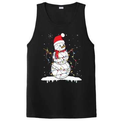 Baseball Snowman Balls Snow Christmas Xmas PosiCharge Competitor Tank