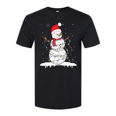 Baseball Snowman Balls Snow Christmas Xmas Softstyle® CVC T-Shirt