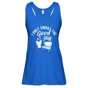 Barbecue Smoker Bbq Grill I Only Smoke The Good Stuff Gift Ladies Essential Flowy Tank