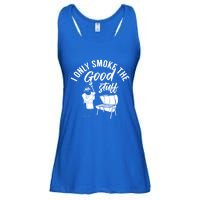 Barbecue Smoker Bbq Grill I Only Smoke The Good Stuff Gift Ladies Essential Flowy Tank