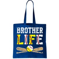 Baseball Softball Brother Life Softball Baseball Brother Gift Tote Bag