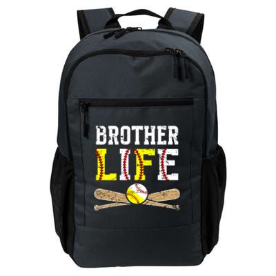 Baseball Softball Brother Life Softball Baseball Brother Gift Daily Commute Backpack