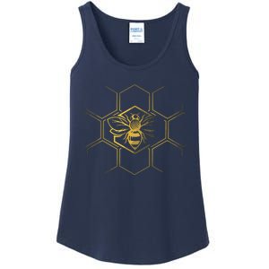 Beekeeper Shirts, Beekeeping Honeycomb Love For Bees Ladies Essential Tank