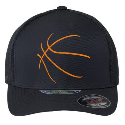 Basketball Silhouette Bball Player Coach Sports Baller Gift Cool Gift Flexfit Unipanel Trucker Cap