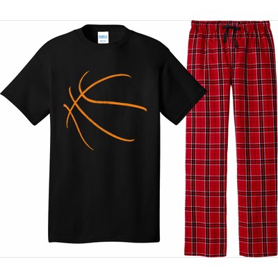 Basketball Silhouette Bball Player Coach Sports Baller Gift Cool Gift Pajama Set