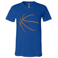 Basketball Silhouette Bball Player Coach Sports Baller Gift Cool Gift V-Neck T-Shirt