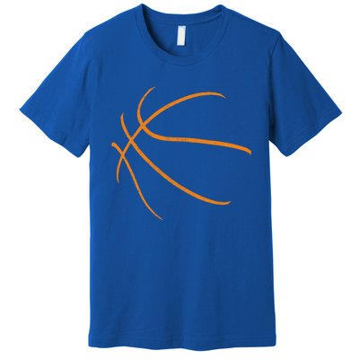 Basketball Silhouette Bball Player Coach Sports Baller Gift Cool Gift Premium T-Shirt