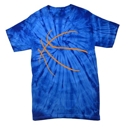 Basketball Silhouette Bball Player Coach Sports Baller Gift Cool Gift Tie-Dye T-Shirt