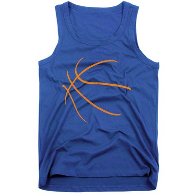 Basketball Silhouette Bball Player Coach Sports Baller Gift Cool Gift Tank Top