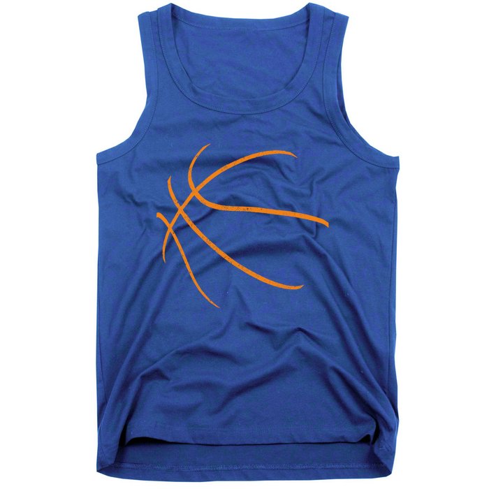 Basketball Silhouette Bball Player Coach Sports Baller Gift Cool Gift Tank Top