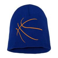 Basketball Silhouette Bball Player Coach Sports Baller Gift Cool Gift Short Acrylic Beanie