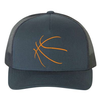 Basketball Silhouette Bball Player Coach Sports Baller Gift Cool Gift Yupoong Adult 5-Panel Trucker Hat