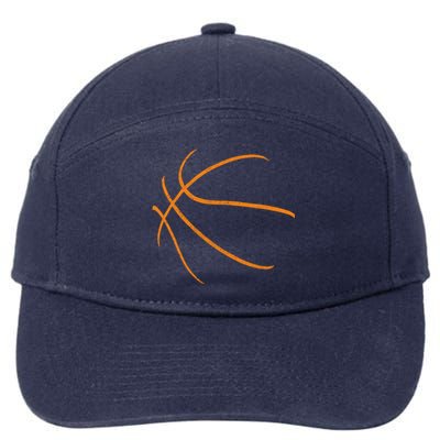 Basketball Silhouette Bball Player Coach Sports Baller Gift Cool Gift 7-Panel Snapback Hat