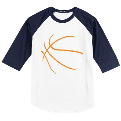 Basketball Silhouette Bball Player Coach Sports Baller Gift Cool Gift Baseball Sleeve Shirt