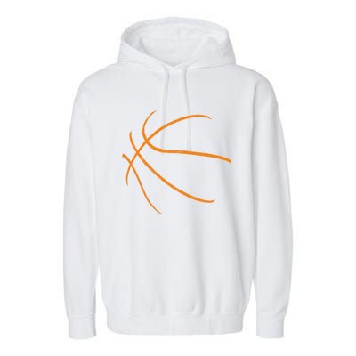 Basketball Silhouette Bball Player Coach Sports Baller Gift Cool Gift Garment-Dyed Fleece Hoodie