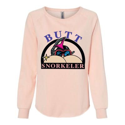 Butt Snorkeler Womens California Wash Sweatshirt