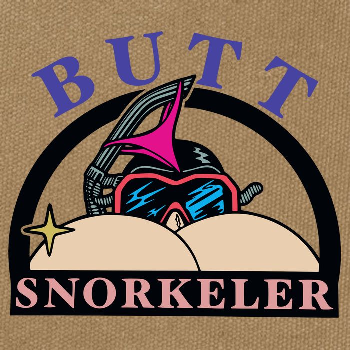 Butt Snorkeler Cotton Canvas Backpack