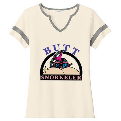 Butt Snorkeler Ladies Halftime Notch Neck Tee