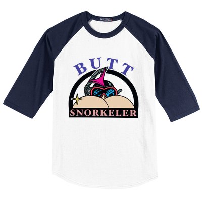 Butt Snorkeler Baseball Sleeve Shirt