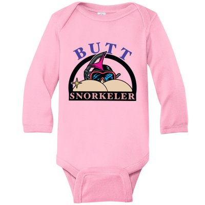 Butt Snorkeler Baby Long Sleeve Bodysuit