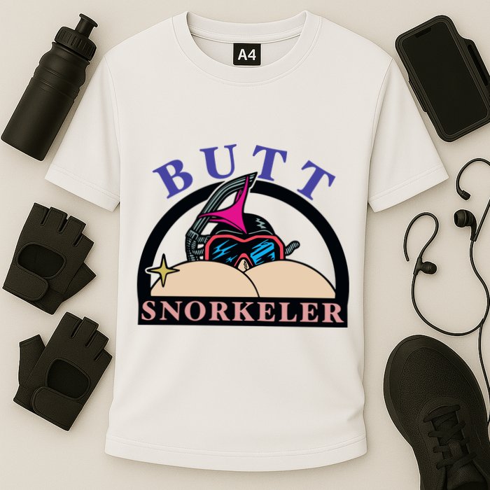 Butt Snorkeler Cooling Performance Crew T-Shirt