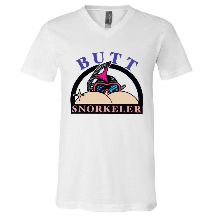 Butt Snorkeler V-Neck T-Shirt