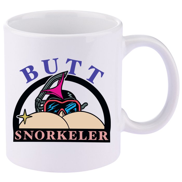 Butt Snorkeler 11oz C Handle Ceramic Mug