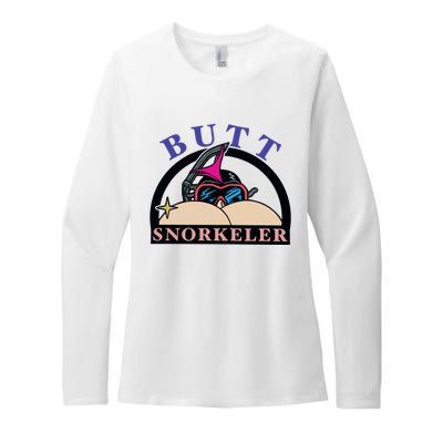 Butt Snorkeler Womens CVC Long Sleeve Shirt