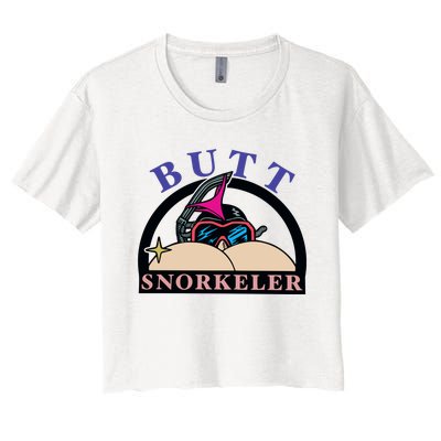 Butt Snorkeler Women's Crop Top Tee