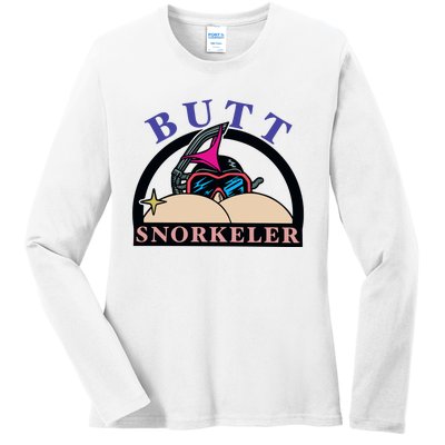 Butt Snorkeler Ladies Long Sleeve Shirt