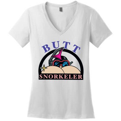 Butt Snorkeler Women's V-Neck T-Shirt