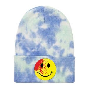 Bloody Smiley Tie Dye 12in Knit Beanie