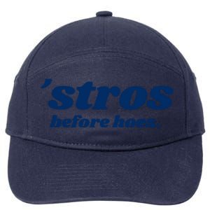 Baseball Stros Before Hoes Houston 7-Panel Snapback Hat