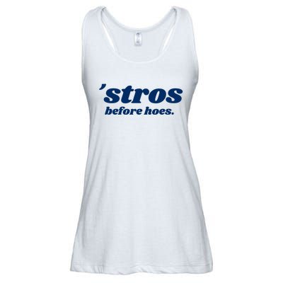 Baseball Stros Before Hoes Houston Ladies Essential Flowy Tank