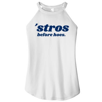 Baseball Stros Before Hoes Houston Women’s Perfect Tri Rocker Tank