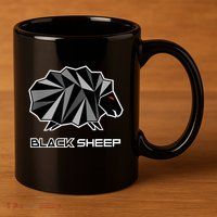 Black Sheep 11oz C Handle Ceramic Mug