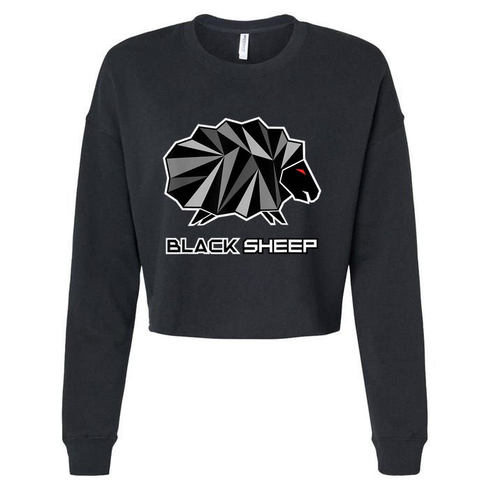 Black Sheep Cropped Pullover Crew