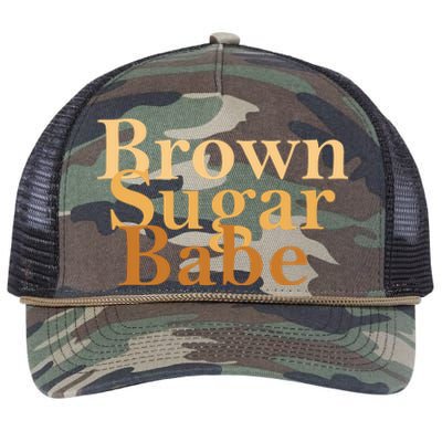 Brown Sugar Babe Retro Rope Trucker Hat Cap