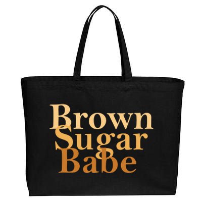 Brown Sugar Babe Cotton Canvas Jumbo Tote