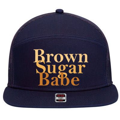 Brown Sugar Babe 7 Panel Mesh Trucker Snapback Hat