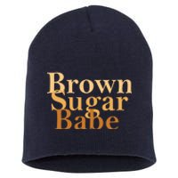 Brown Sugar Babe Short Acrylic Beanie