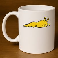 Banana Slug 11oz C Handle Ceramic Mug